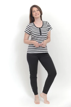 Pijama De Mujer Manga Corta - Pantalón Largo Art 672 Local en internet