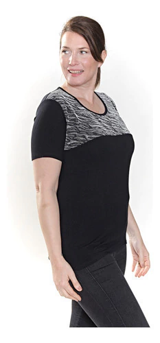 Remera Manga Corta Lentejuelas Fiesta Art 3304 en internet