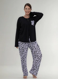 Pijama Invierno 618 Mujer Nouvelle Factory Talles Grandes