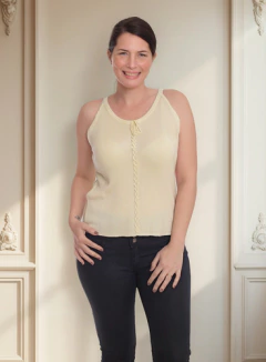 Remera Musculosa Tejida Mujer Art 5280