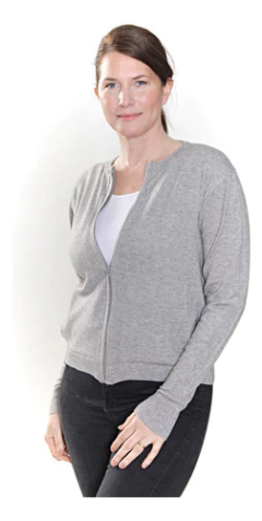 Campera Tejida Con Cierre Talles Grandes Mujer Abrigado 3403 - comprar online