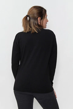 Sweater Tejido Premium Mujer Frente Trenzado - tienda online