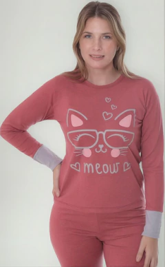 Pijama De Invierno Manga Larga Panda 622 - tienda online