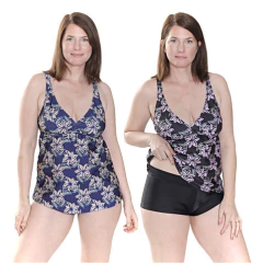 Pack X2 Malla Tankini Talle Grande Mujer Art 283 Verano