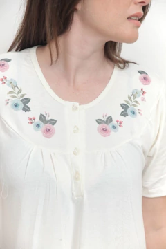 Camisón Talles Super Grandes Manga Corta Mujer Verano - tienda online