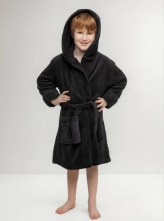 Bata Polar Con Capucha Nenes Infantil Superheroes 706 Local