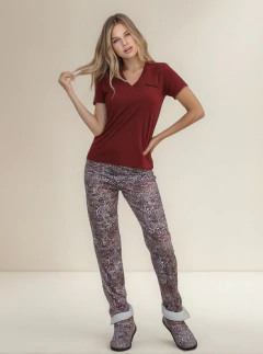 Pijama Medio Tiempo Invierno - Verano Mujer Talles Grandes