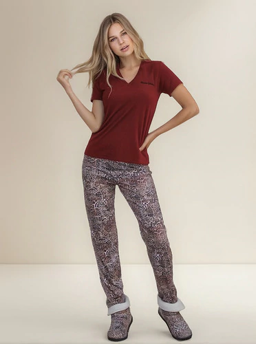 Pijama Medio Tiempo Invierno - Verano Mujer Talles Grandes