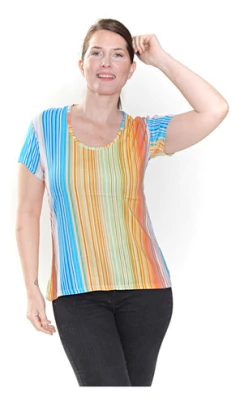 Remera Manga Corta Mujer Verano . Art 2434 - Nouvelle factory