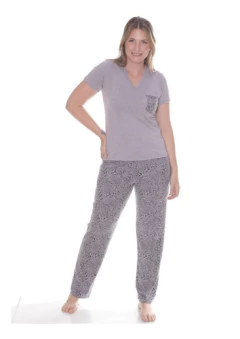 Pijama Mujer De Invierno - Medio Tiempo - Art 844 - tienda online