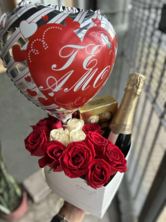 Box corazón de rosas - comprar online
