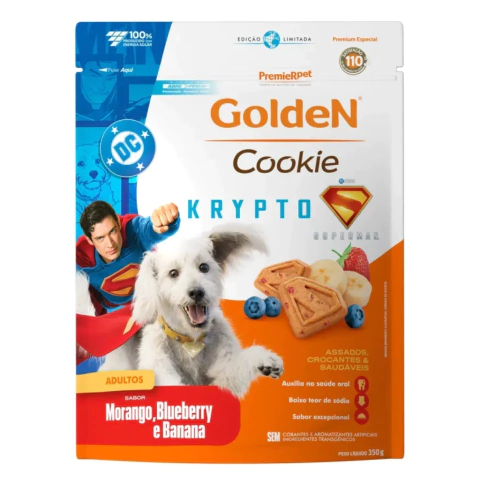 Biscoito Golden Cookie Krypto para Cães Adultos Edição Limitada 350 g - comprar online