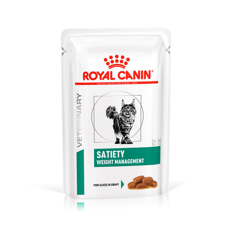 Ração Úmida Royal Canin Feline Veterinary Diet Satiety Weight Management Wet para Gatos 85 g