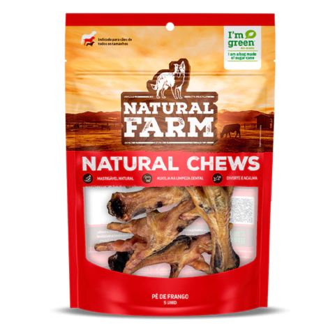 Petisco Natural Pé de Frango para Cães 60 g