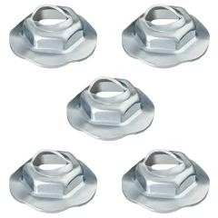 5 Porcas Ponteira Para-Choque Traseiro GM S10 1995 a 2011