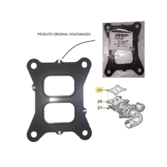 Junta Coletor Escape Turbina Jetta Golf Tiguan Audi A3 211cv 06L253039