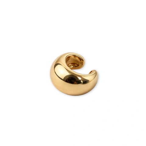 Piercing Ear Cuff Liso Dourado