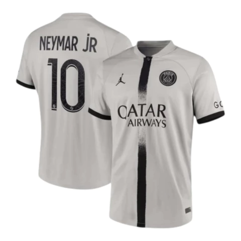 Camisa Retrô Paris Saint-Germain II 22/23 - Masculina Jordan - Bege com detalhes em preto