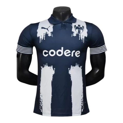 Camisa Monterrey Edição especial Mundial de Clubes I 25/26 - Jogador Puma Masculina - Azul com detalhes em branco