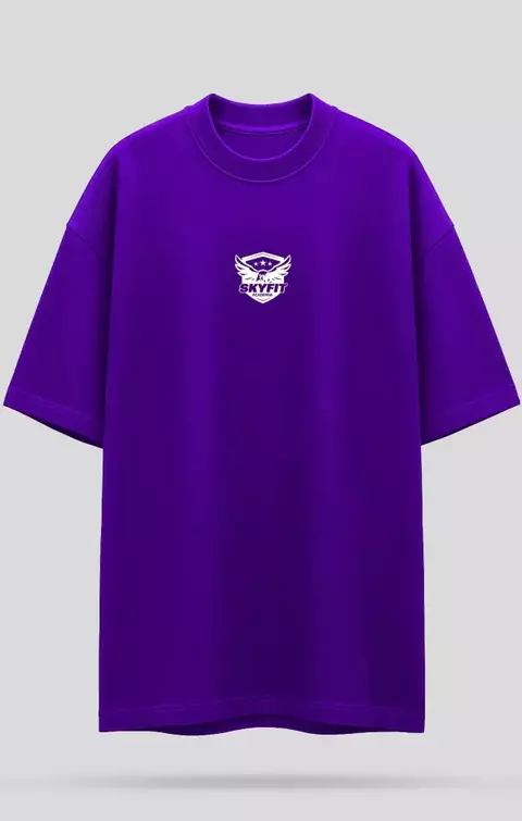 Camiseta Oversized Sky College - Roxo - comprar online