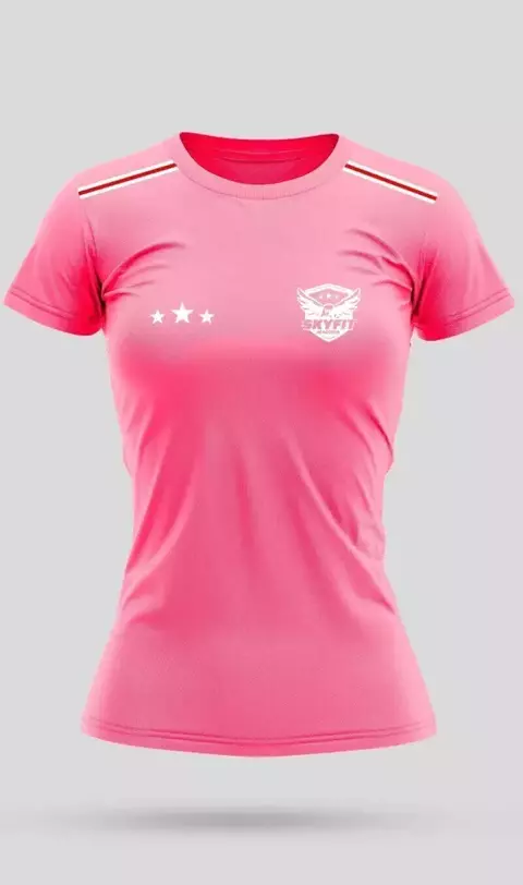 Camiseta Skyfit Alunos Feminino - Rosa - comprar online