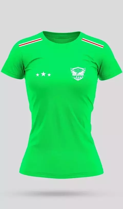 Camiseta Skyfit Alunos Feminino - Verde Neon - comprar online