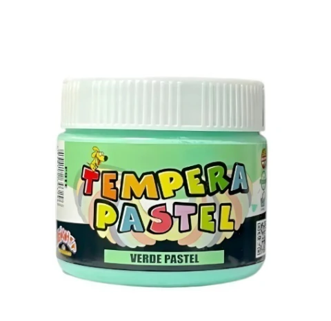 POTE DE TEMPERA DE 250 G COLORES PASTELES