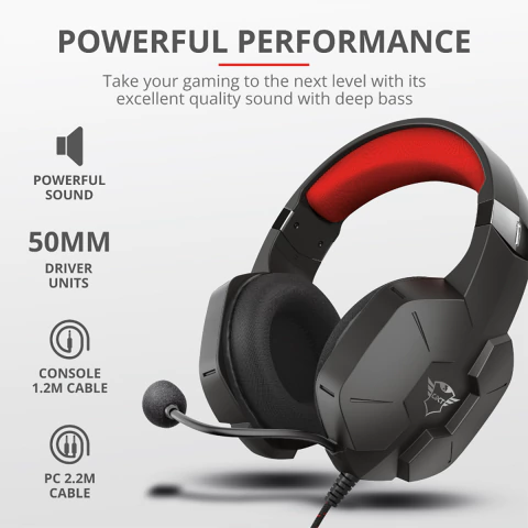 Trust Audifonos Gxt 23652 323 Carus Gaming Headset Black 3.5 Mm 2 - comprar en línea