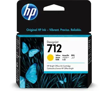 CARTUCHO HP 712 AMARILLO 29ML PARA PLOTTER (3ED69A)