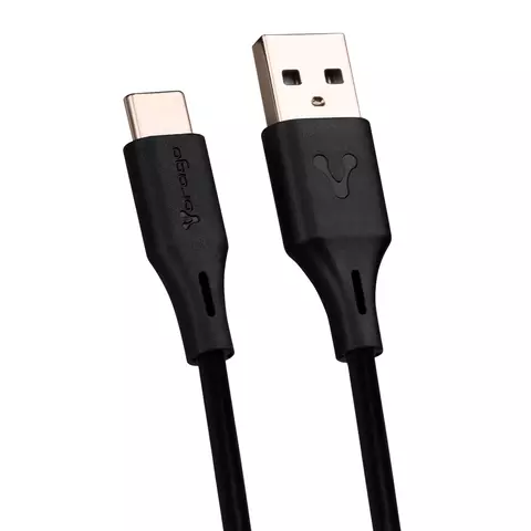Cable Vorago USB Tipo C 1 Metro Carga Rápida Negro CAB - C01B