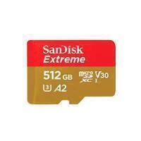 Sandisk Memoria Micro Sdxc 512GB Extreme 190MB S 4K Clase 10 A2 V30 C Adaptador