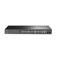 TP - LINK TL - SL2428P Switch 24 Puertos RJ45 10/100 Mbps PoE + 2 Gigabit RJ45 y 2 SFP Combo
