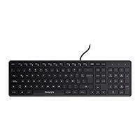 QUARONI TECLADO ALAMBRICO USB 104 TECLAS COLOR NEGRO