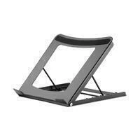 Soporte Manhattan 462129 para Laptops y Tabletas, Ajustable, Ergonométrico, Negro