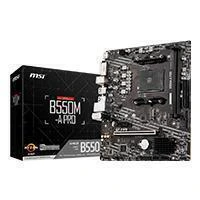 MSI MB MSI B550 AMD AM4 3A GEN/2XDRR4 3200MHZ/PCIE 4.0/HDMI/DVI/4XUSB 3.2/M.2/MICRO ATX/GAMA MEDIA