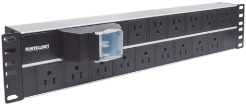 INTELLINET Barra Multicontactos Intellinet (PDU), Para Rack 19", 2U, 15 Contactos, 125V, Negro - comprar en línea