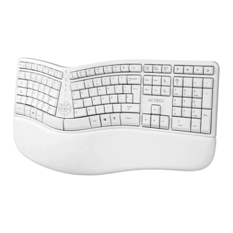 ACTECK Kit Teclado y Mouse Inalámbrico MK770 Ergonomico Multimedia Blanco en internet