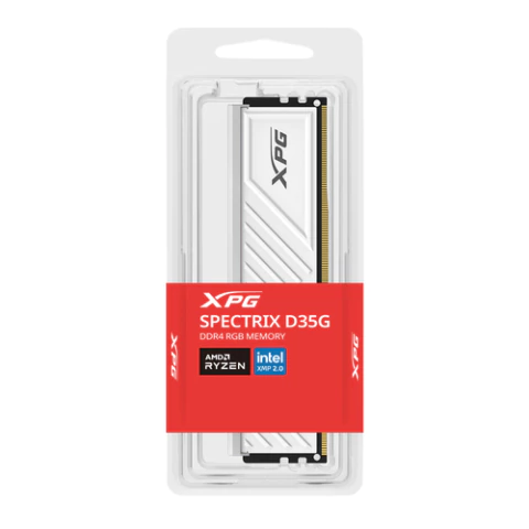XPG Memoria Ram XPG Spectrix D35G, 3200Mhz, 16GB, DDR4, RGB, PC4-25600, blanco - Arroba Solutions
