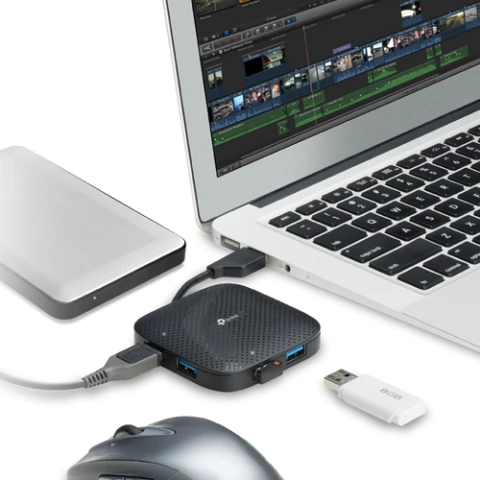 TP-LINK Hub Portatil TP-LINK UH400, 4 Puertos, Usb 3.0, Negro - Arroba Solutions