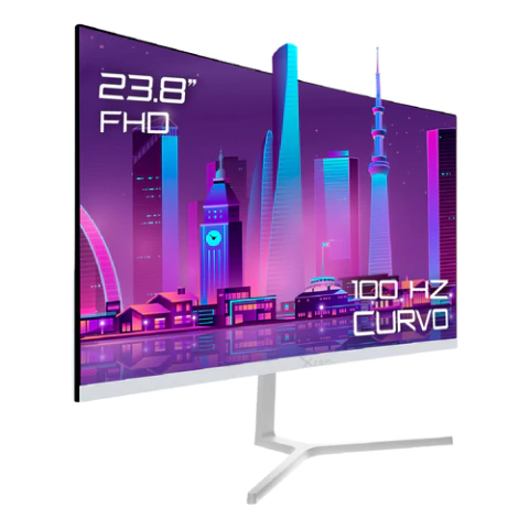 XZeal Monitor Gamer Curvo XZEAL 23.8" XST-570, 100HZ, VGA, HDMI, Full HD, Blanco - Arroba Solutions