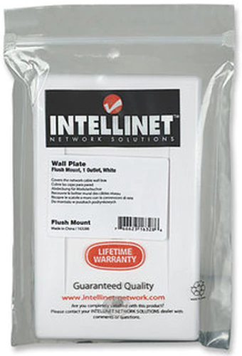 INTELLINET TAPA FACEPLATE PARA CAJA DE PARED DE 2 VENTANAS BLANCA - tienda en línea