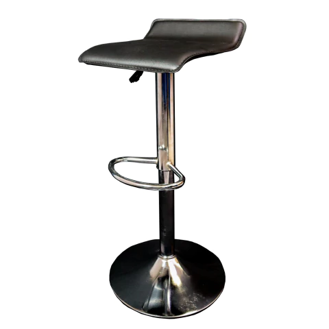 MODAMOB Bancos para barra MODAMOB, modelo NOCTIS, base cromada, piston nivelacion altura, 2 piezas, color negro - tienda en línea