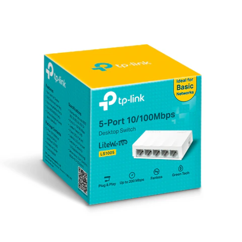 TPLINK TP - LINK SWITCH DE ESCRITORIO 5 PUERTOS 10/100 LS1005