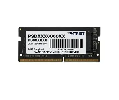 PATRIOT MEMORIA RAM PATRIOT SIGNATURE SODIMM DDR4 8GB 3200MTS CL22 PC4 - 25600 288PIN 1.2V LAPTOP AIO MINIPCS PSD48G32002S