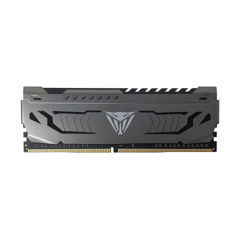 Memoria RAM Patriot Viper Steel DDR4 de 8GB con disipador metálico gris y diseño angular