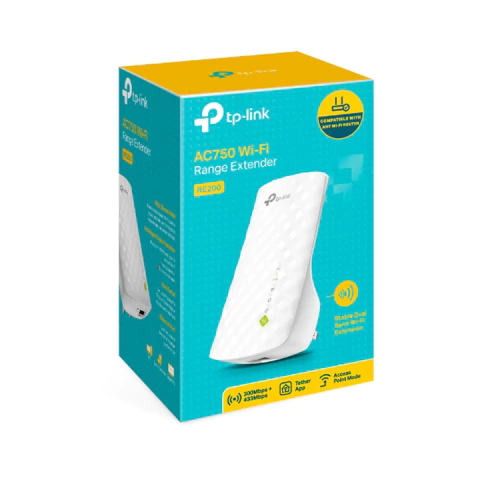 Expansor de Rango TP - LINK RE200 AC750 - 2.4/5 GHz - 433 Mbit/s - 1x RJ - 45