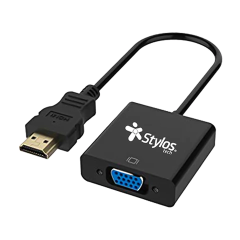 Stylos Adaptador Stachv1b HDMI Macho a VGA Hembra Negro