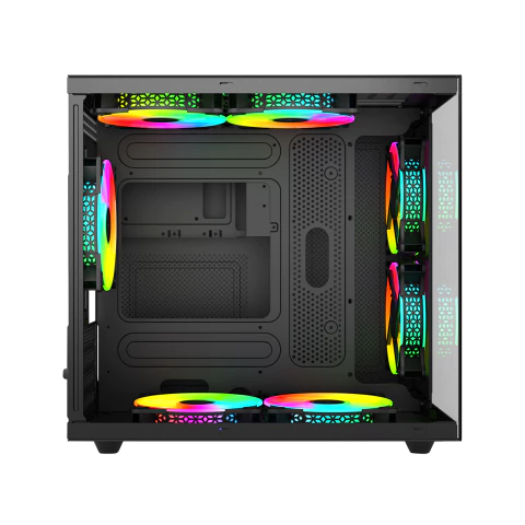Xzeal Gabinete Xzgamc1b Cubo Mini ITX Cristal 3 Ventiladores ARGB Negro en internet