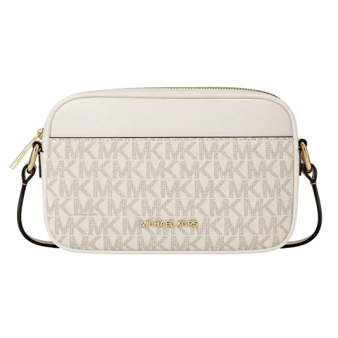 Bolsa Transversal Bege Jet Set Travel Michael Kors