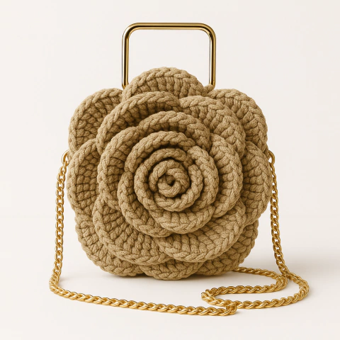 Bolsa Boho Flor de Crochê - comprar online